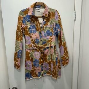 Show Me Your MuMu Floral Mini Dress - Multicolor